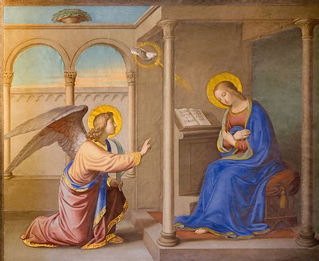 The Annunciation by Rufin: Unveiling Divine Intervention Through Serene Beauty and Symbolic Depth!