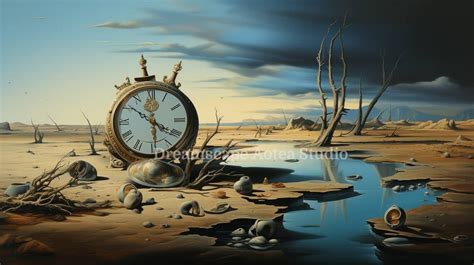 The Shifting Sands of Time - Surrealism Intertwined with Abstract Expressionism